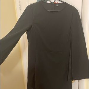 2XL black dress with cut outs in the armpits with sleeves